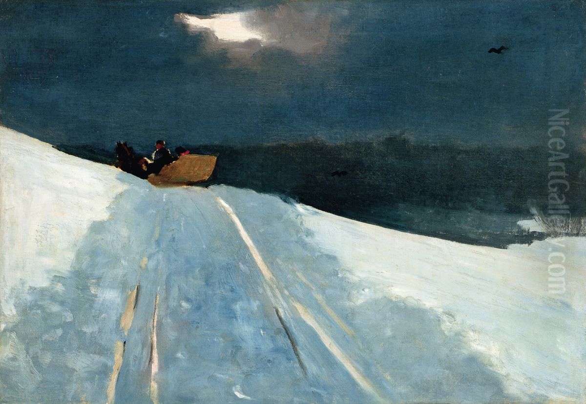 Sleigh Ride Oil Painting by Winslow Homer
