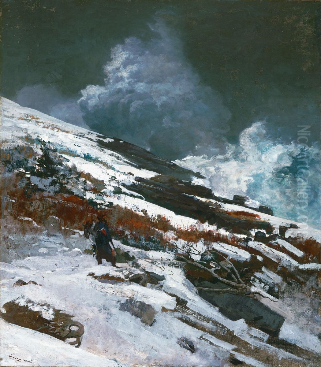 Winter Coast Oil Painting by Winslow Homer