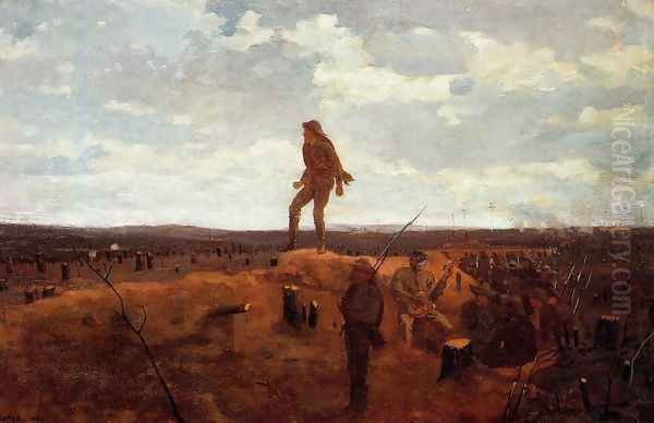Defiance Oil Painting by Winslow Homer