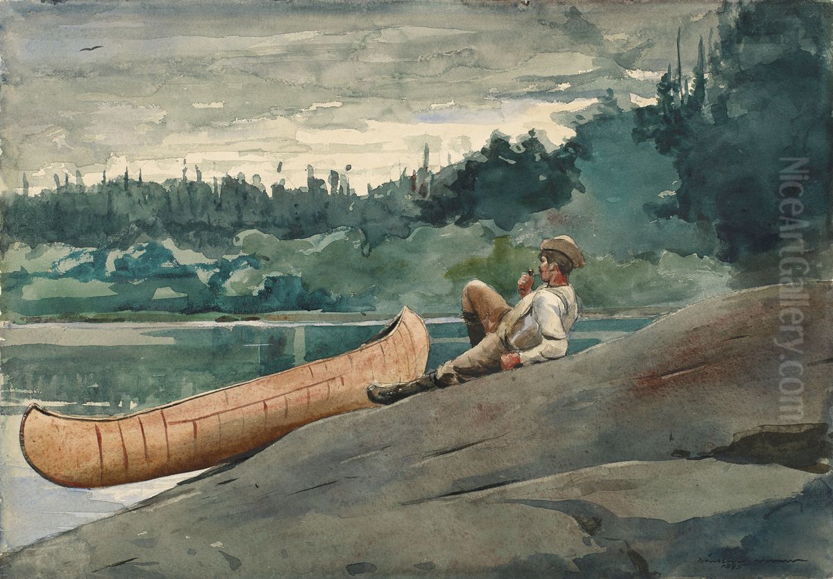 The Guide Oil Painting by Winslow Homer