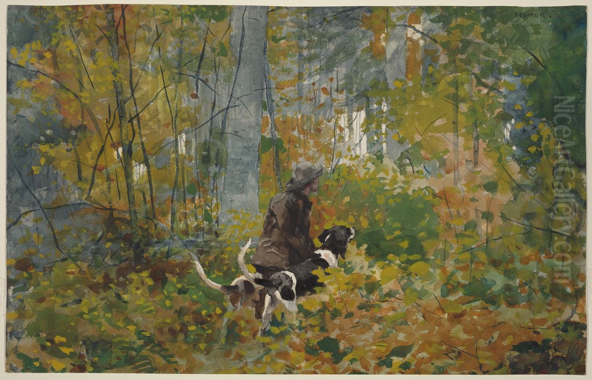 On the Trail Oil Painting by Winslow Homer