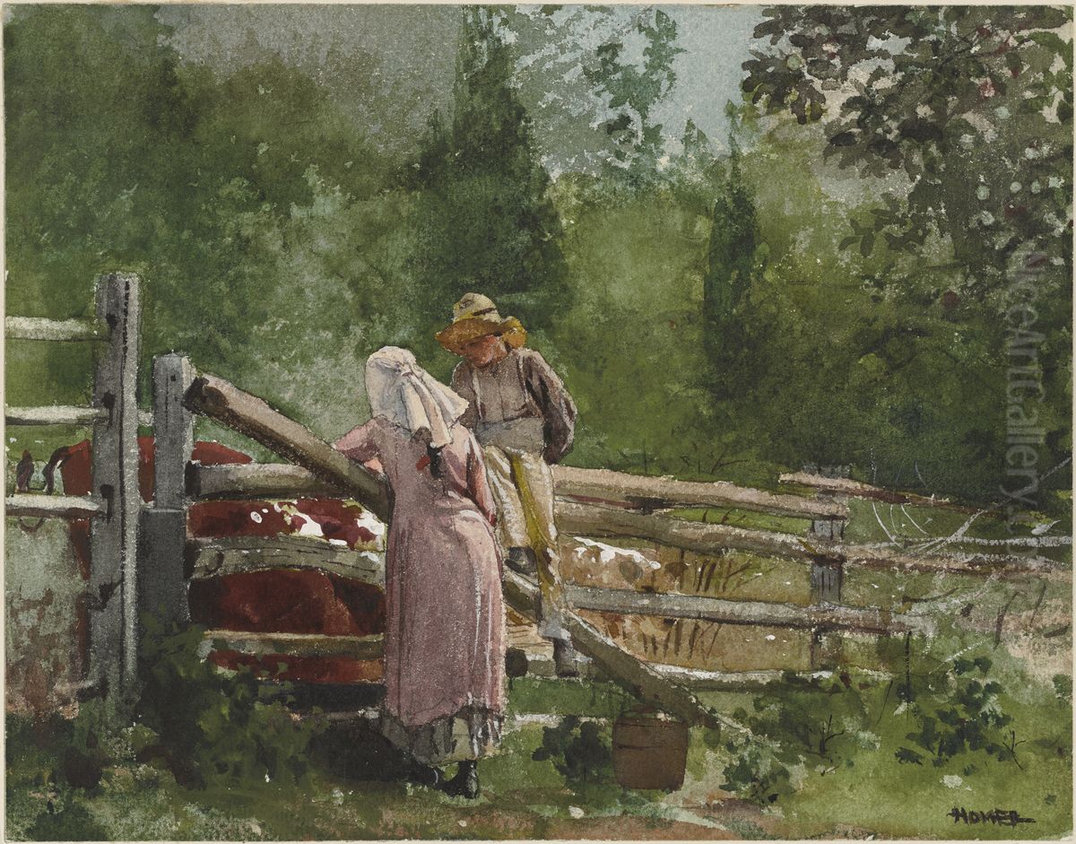 Feeding Time Oil Painting by Winslow Homer