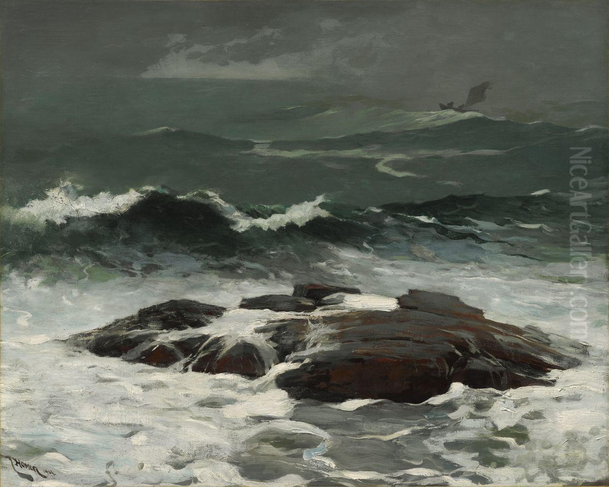 Summer Squall Oil Painting by Winslow Homer