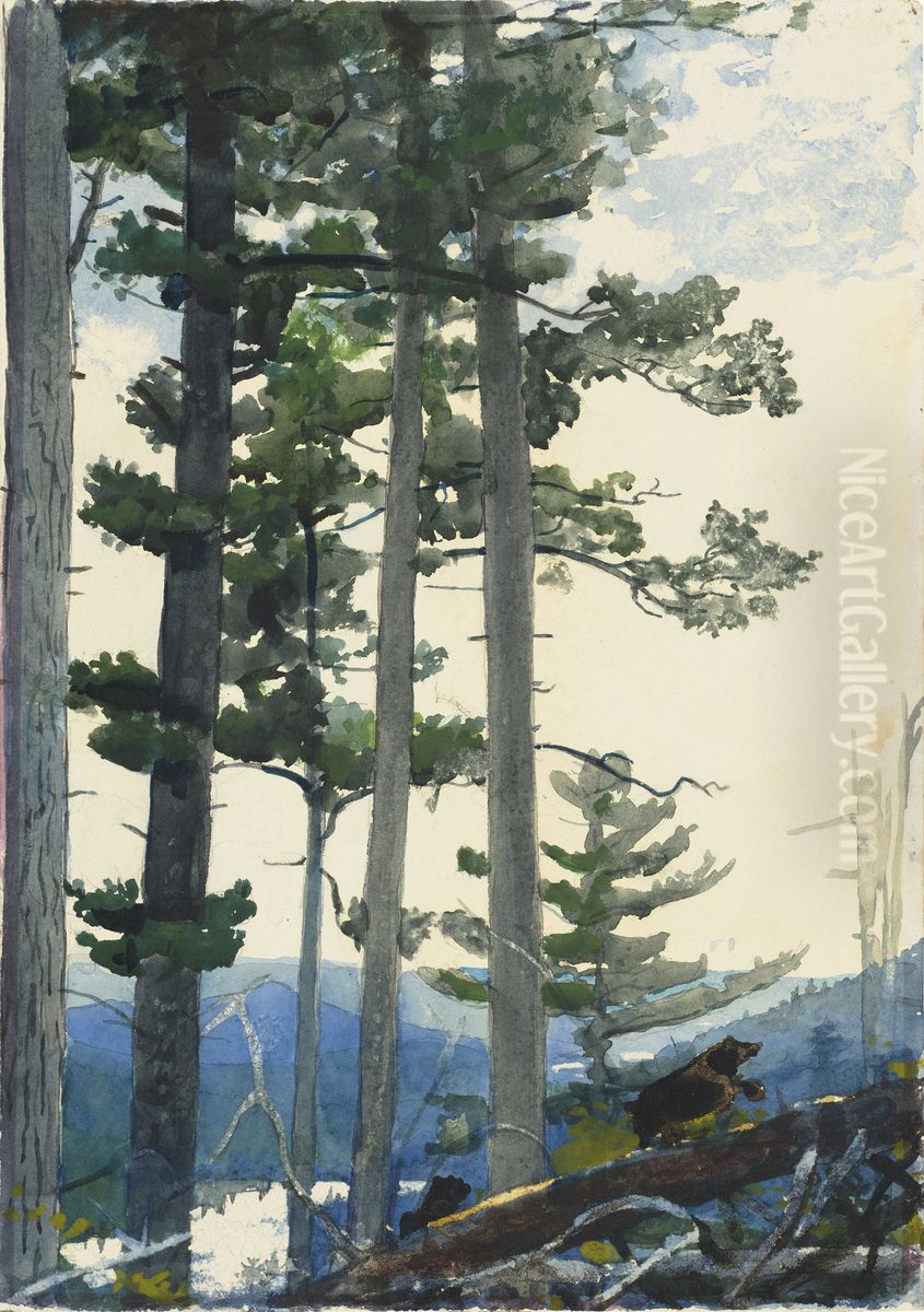 Old Settlers Oil Painting by Winslow Homer