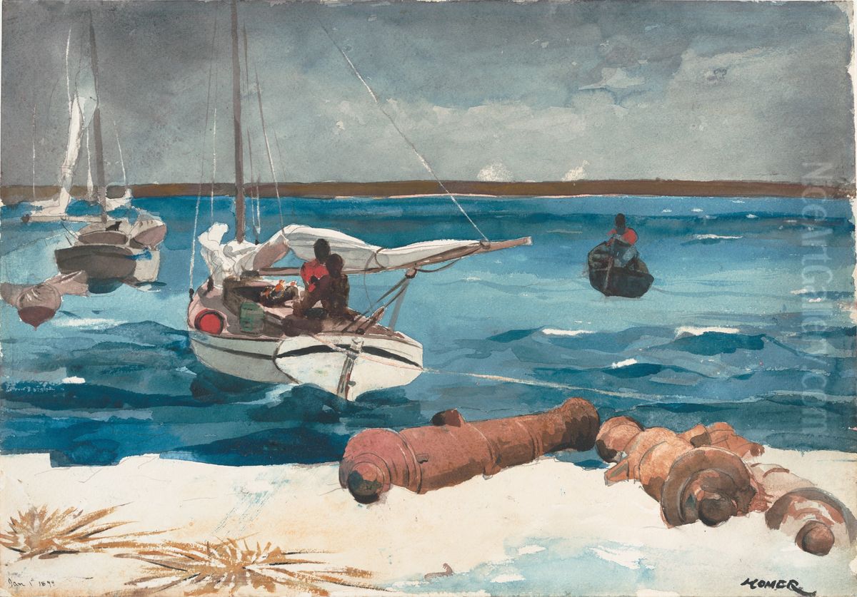 Nassau Oil Painting by Winslow Homer
