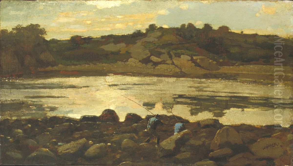 Lobster Cove, Manchester, Massachusetts Oil Painting by Winslow Homer