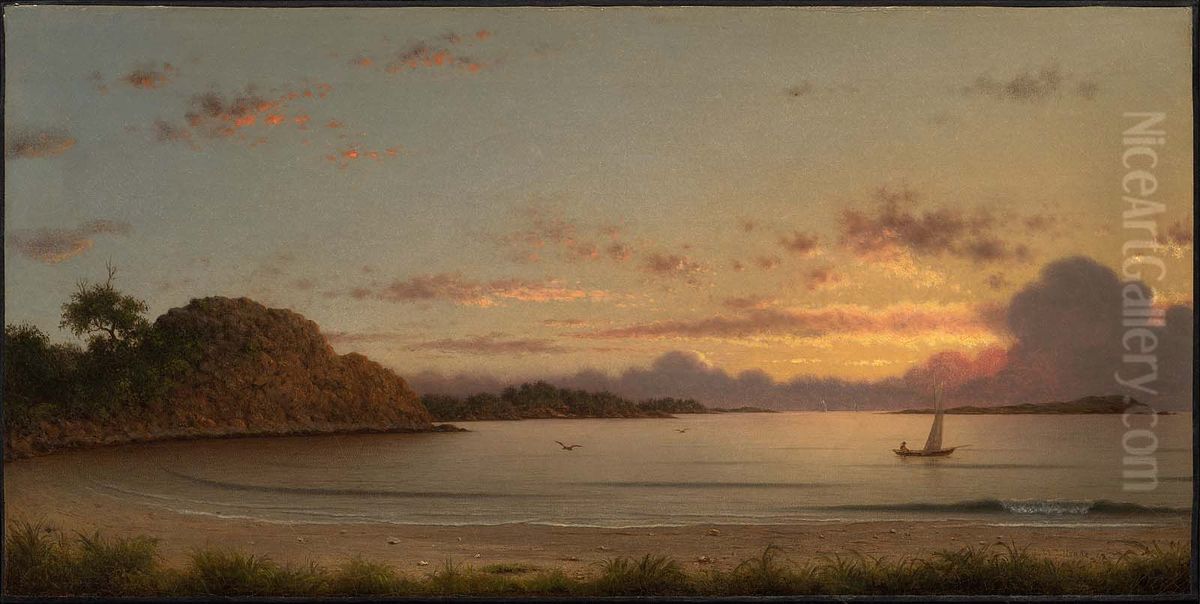 Dawn Oil Painting by Martin Johnson Heade
