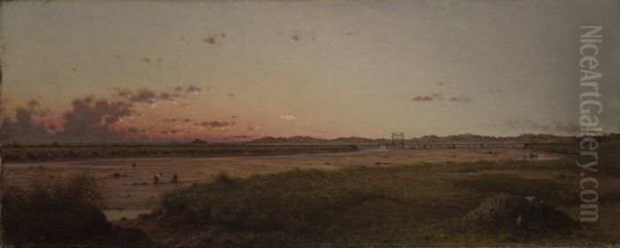 Lynn Meadows Oil Painting by Martin Johnson Heade