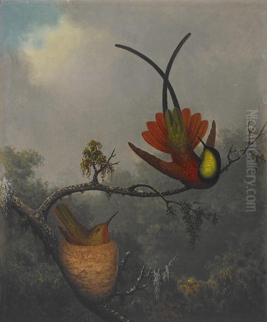 Crimson Topaz Oil Painting by Martin Johnson Heade