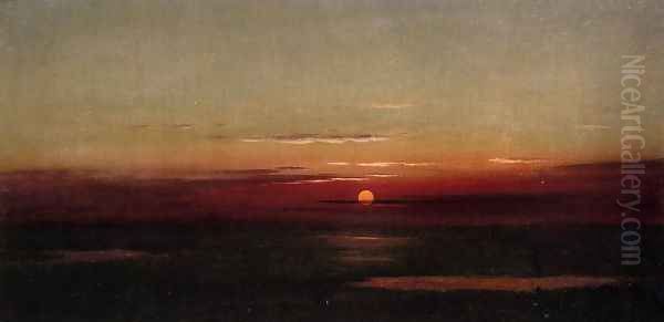 Sunset Of The Marshes Oil Painting by Martin Johnson Heade