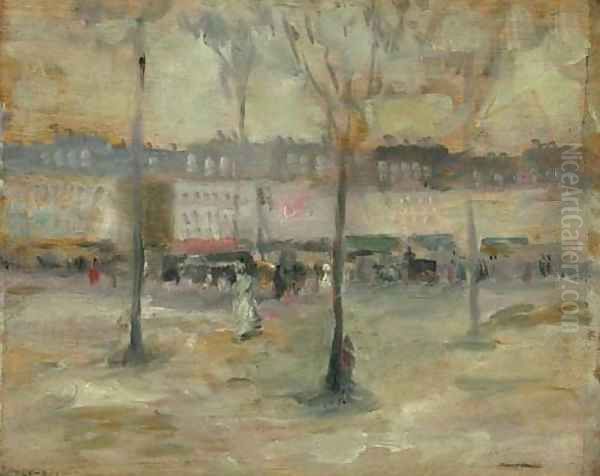 Paris Houses Oil Painting by Robert Henri