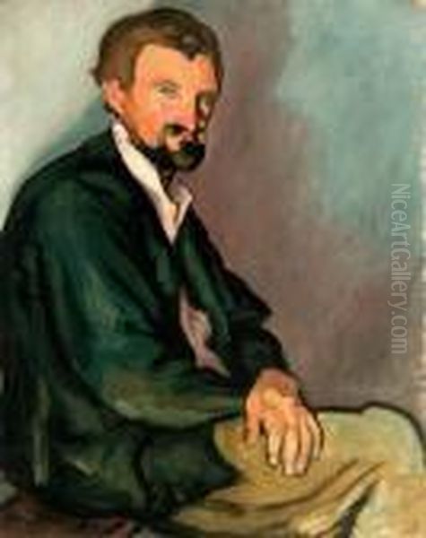 Paul Tampier Assis Oil Painting by Louis Anquetin