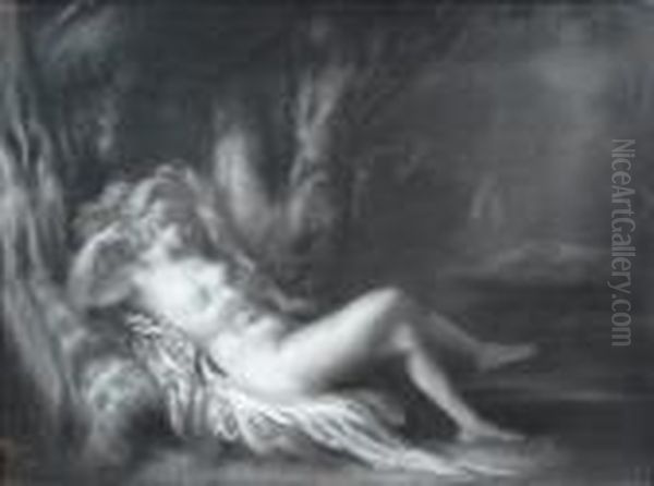 La Nymphe Allongee Oil Painting by Louis Anquetin