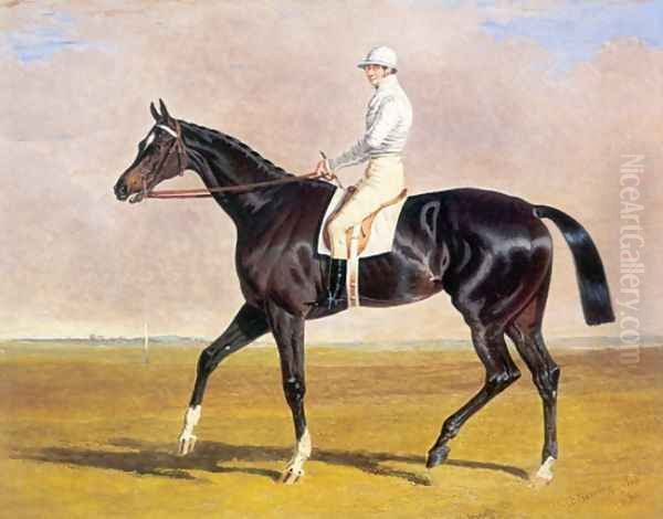 Lucetta with Jockey Up 1834 Oil Painting by John Frederick Herring Snr