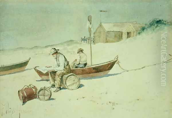 Idle Hours Oil Painting by Childe Hassam