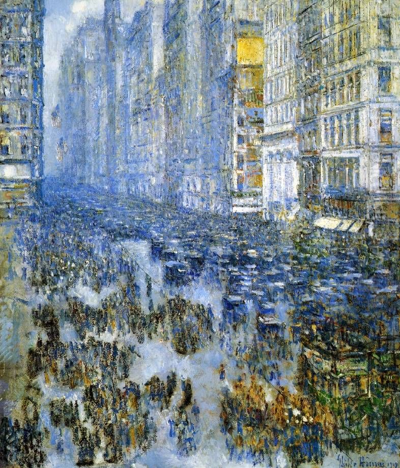 Fifth Avenue Oil Painting by Childe Hassam