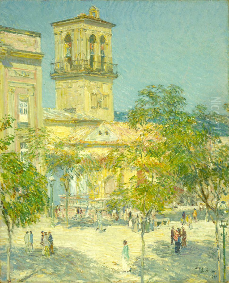 Street of the Great Captain, Cordoba Oil Painting by Childe Hassam