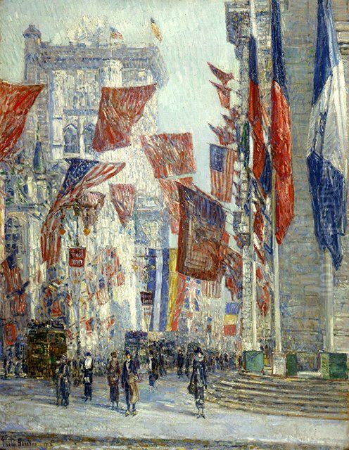 Avenue of the Allies Oil Painting by Childe Hassam