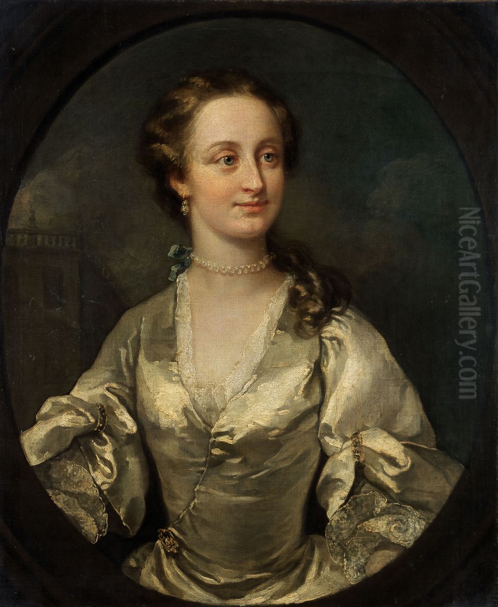 Portrait of a Young Woman Oil Painting by William Hogarth
