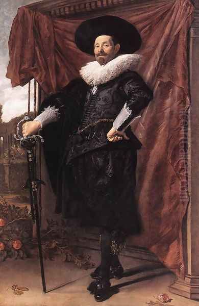 Willem van Heythuyzen c. 1625 Oil Painting by Frans Hals