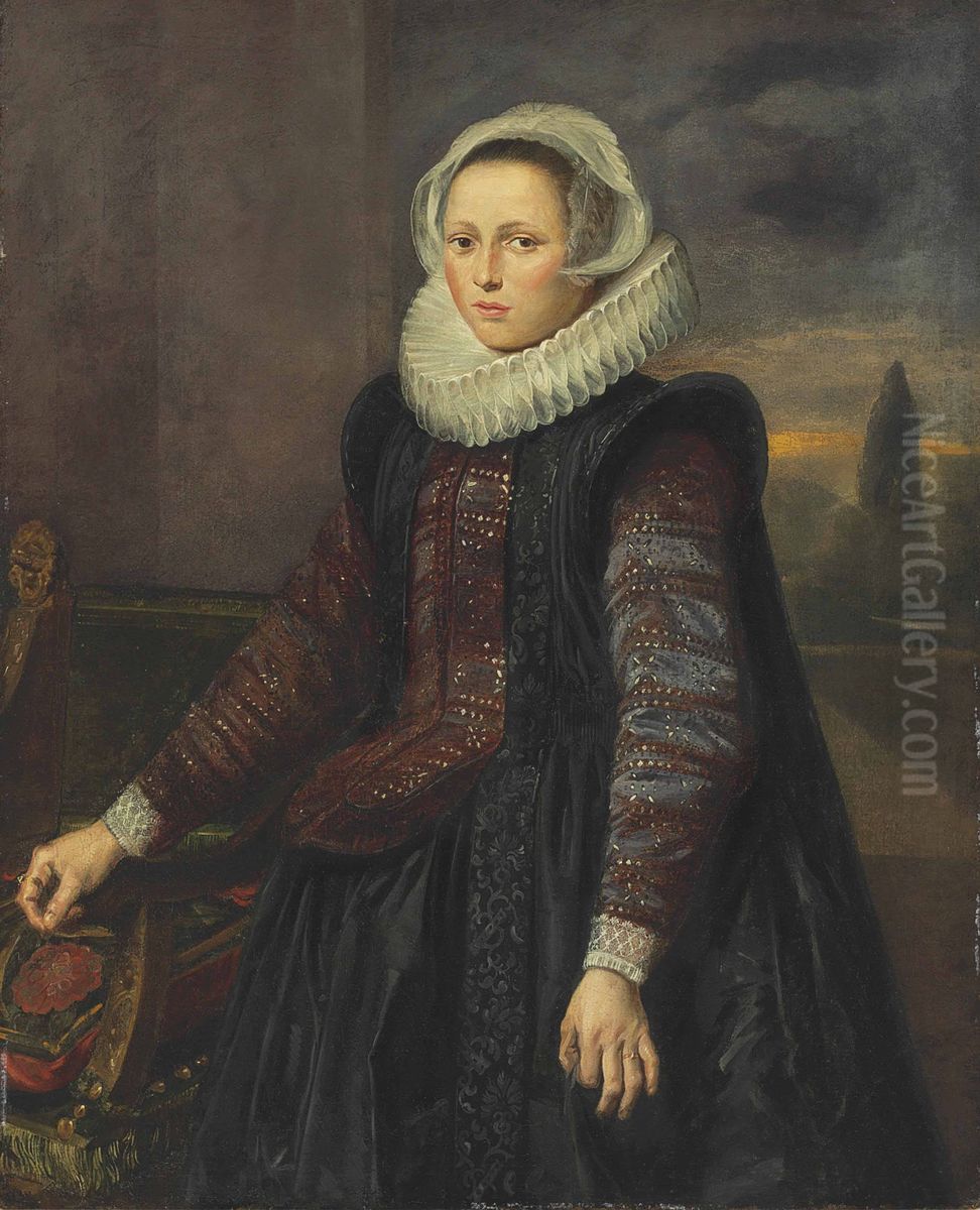 Portrait of a Young Woman Oil Painting by Frans Hals