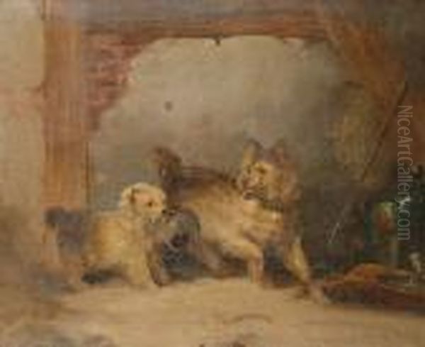 'the Second Lesson'. Oil Painting by George Armfield