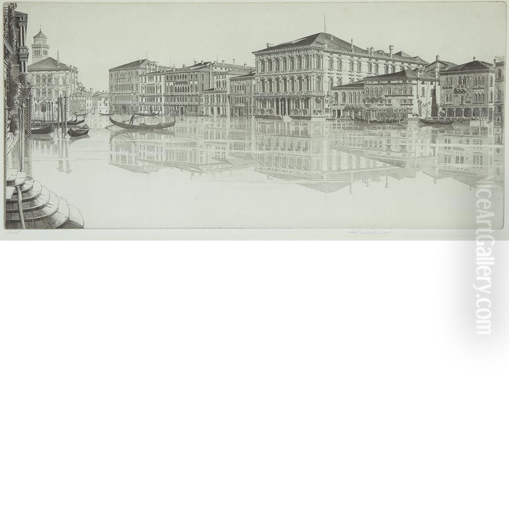 Venetian Mirror (fletcher 289) Oil Painting by John Taylor Arms