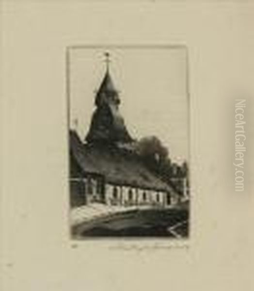 Normandy
And 
Afterglow
: Twoworks Oil Painting by John Taylor Arms