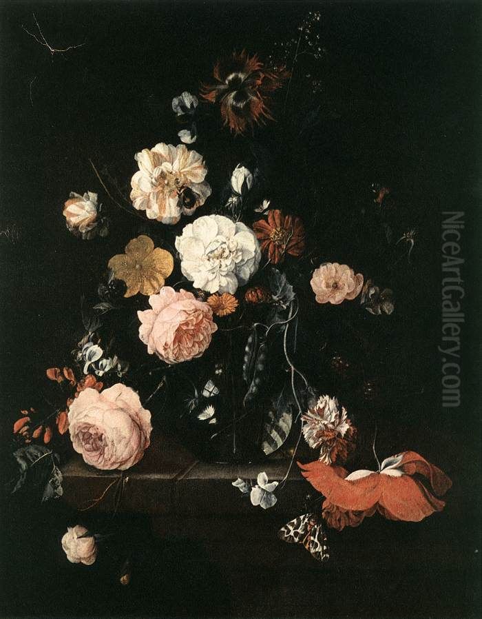 Flower Still-Life Oil Painting by Cornelis De Heem