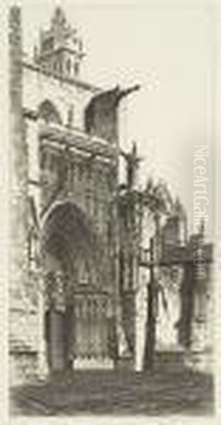 Two Etchings.
Saint Paul, Alpes Maritimes Oil Painting by John Taylor Arms