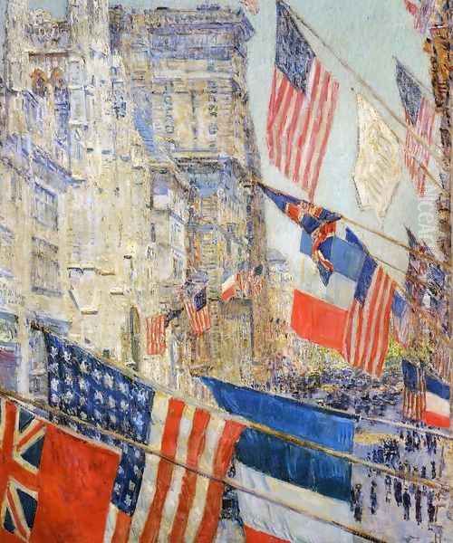 Allies Day, May, 1917 Oil Painting by Childe Hassam