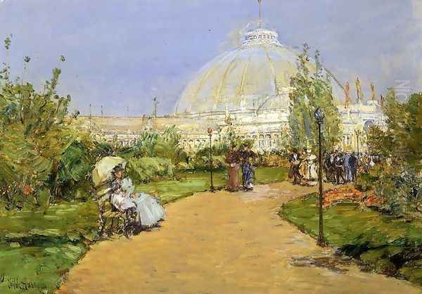 Horticultural Building, World's Columbian Exposition, Chicago Oil Painting by Childe Hassam