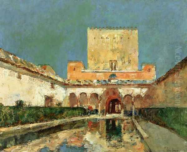 The Alhambra Oil Painting by Childe Hassam