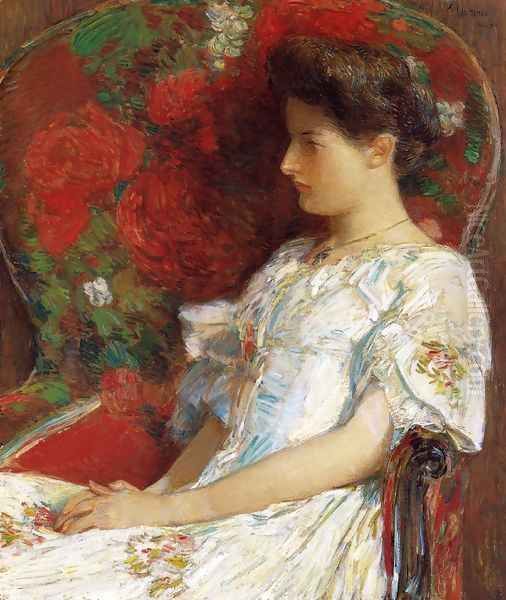 The Victorian Chair Oil Painting by Childe Hassam