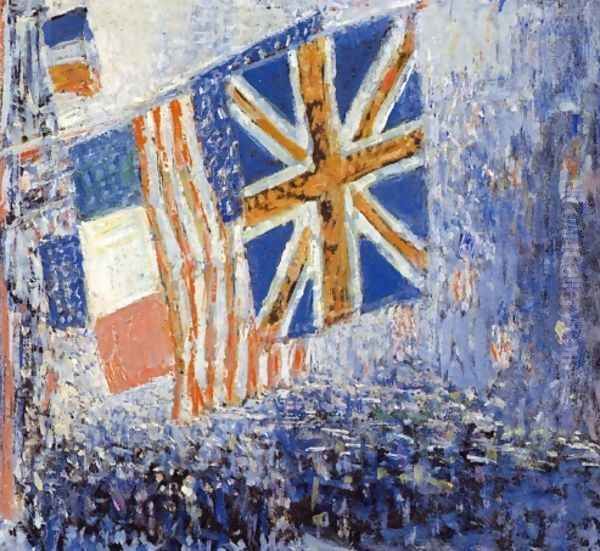 The Big Parade Oil Painting by Childe Hassam