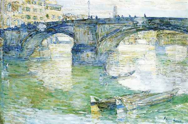 Ponte Santa Trinita Oil Painting by Childe Hassam