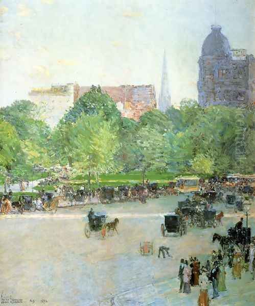 Union Square I Oil Painting by Childe Hassam