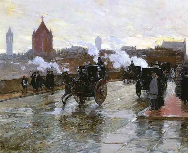 Clearing Sunset Oil Painting by Childe Hassam