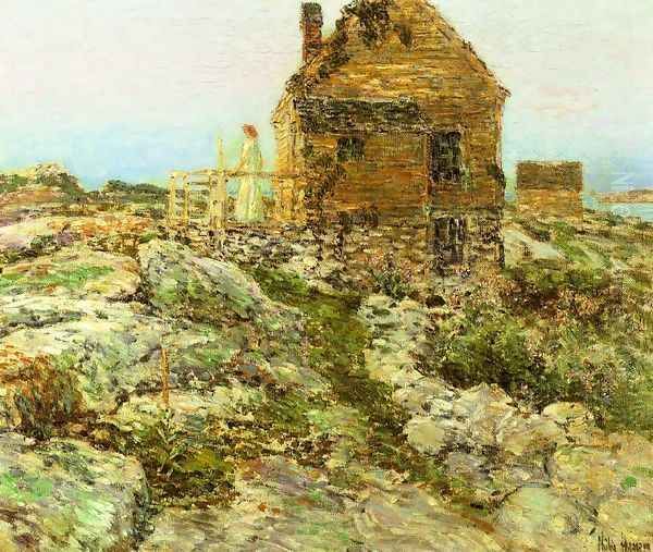 The Norwegian Cottage Oil Painting by Childe Hassam