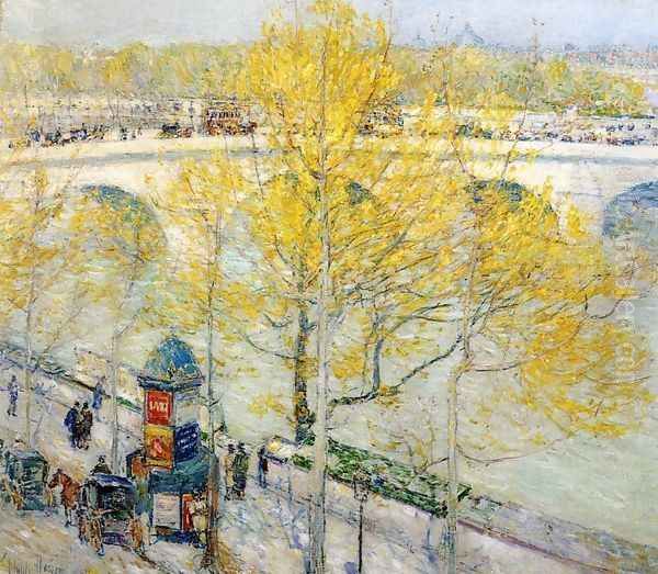 Pont Royal, Paris Oil Painting by Childe Hassam