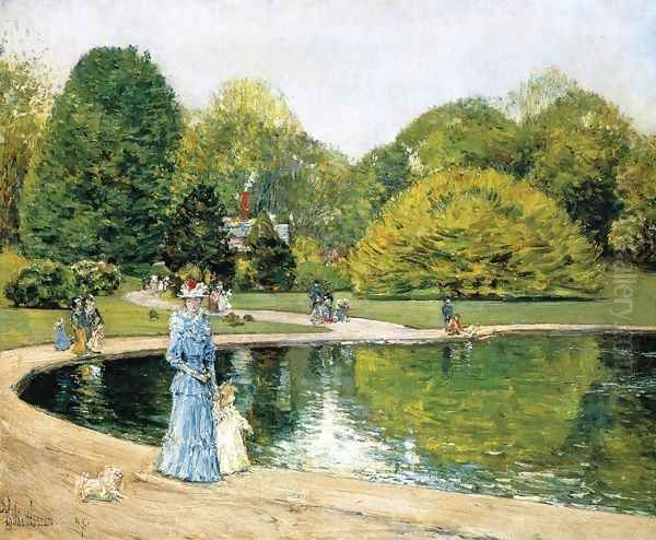 Central Park I Oil Painting by Childe Hassam