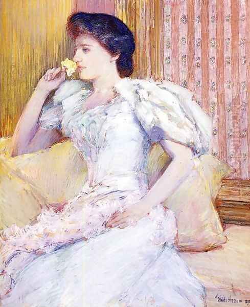 Lillie Oil Painting by Childe Hassam