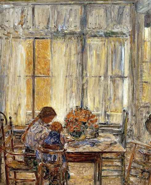 The Children Oil Painting by Childe Hassam