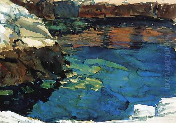 The Cove Oil Painting by Childe Hassam