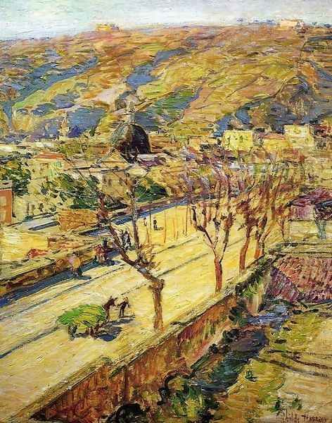 Posilippo Oil Painting by Childe Hassam