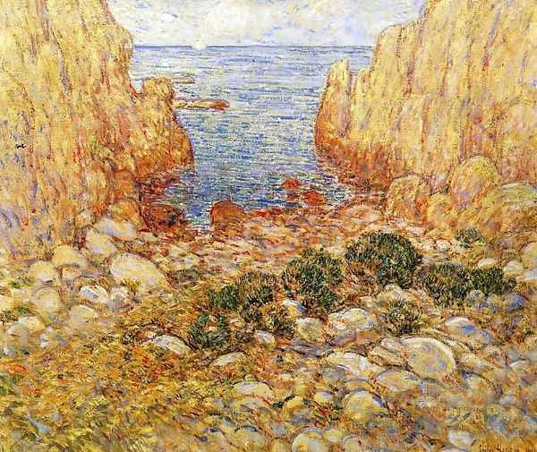 The Gorge - Appledore, Isles of Shoals Oil Painting by Childe Hassam