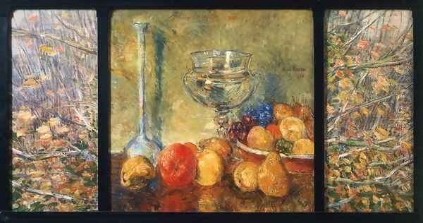Still Life, Fruits I Oil Painting by Childe Hassam
