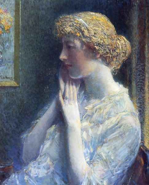 The Ash Blond Oil Painting by Childe Hassam