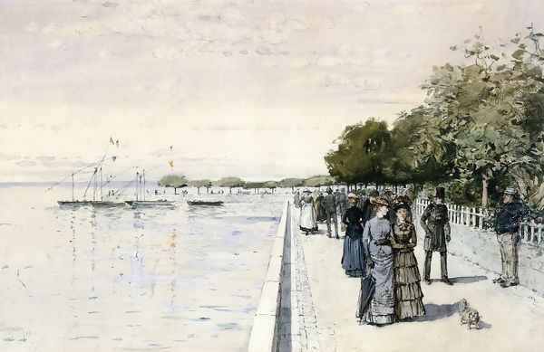 Promenade Oil Painting by Childe Hassam