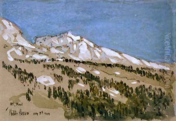 Mt. Hood (Oregon) Oil Painting by Childe Hassam